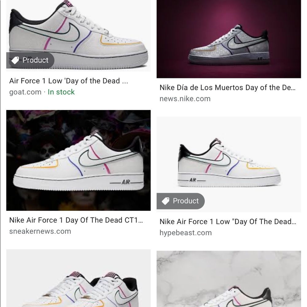 ISO! IN SEARCH OF DAY OF THE DEAD NIKE AIR FORCE